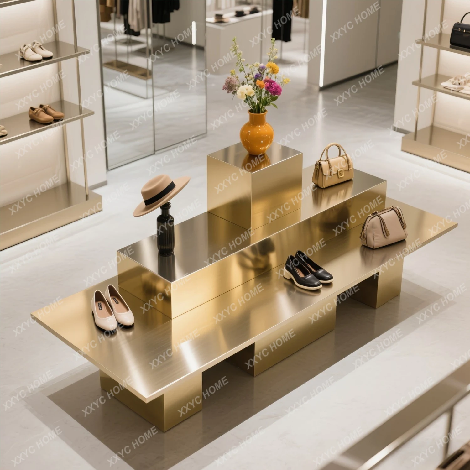 Display Stand Keystone Exhibition Hall Bag Clothing Store Nakajima Table Middle Display Table Shopping Ma