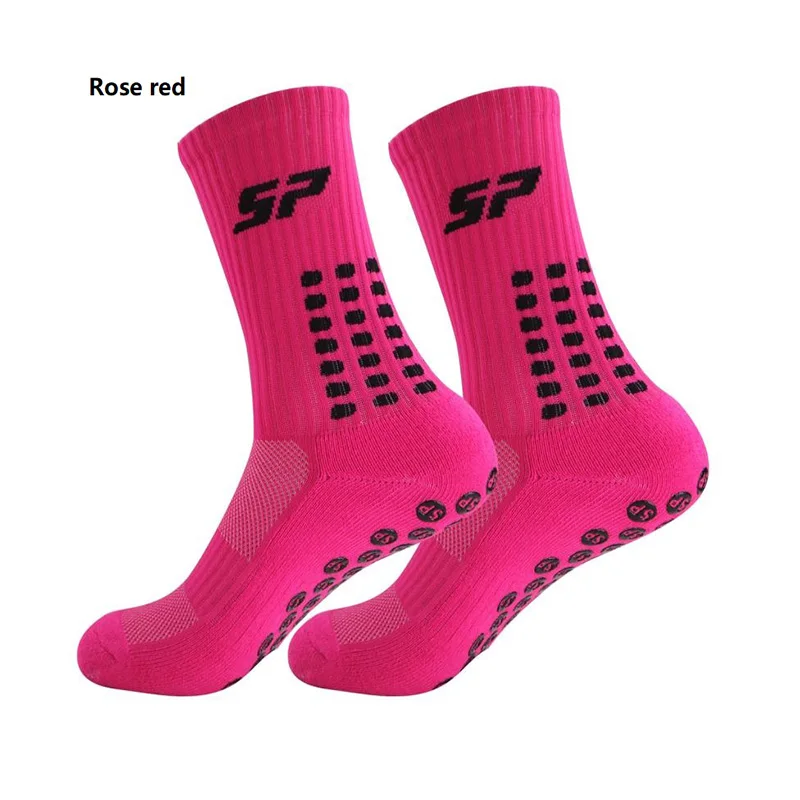 1 Pairs New Men Women Soft Breathable Anti-slip Football Socks Running Soccer Basketball Cycling Sports Grip Socks