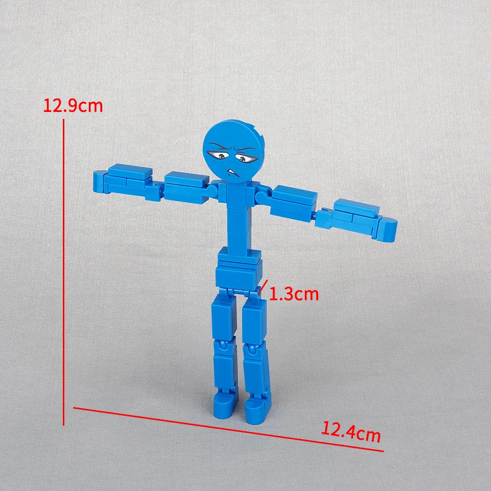 Articulated Action Figure Toy with Movable Joints, Creative DIY Assembled Robot Mannequin Novelty Gift