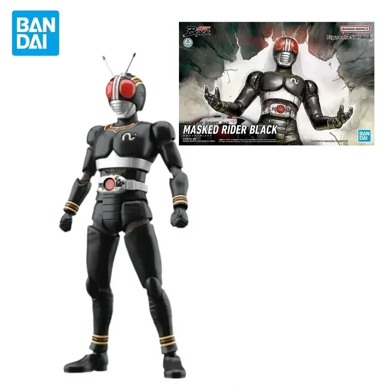 In Stock Original Bandai Figure-rise Standard MASKED RIDER BLACK Anime Action Figure PVC Model Collection Ornament Toys Gifts