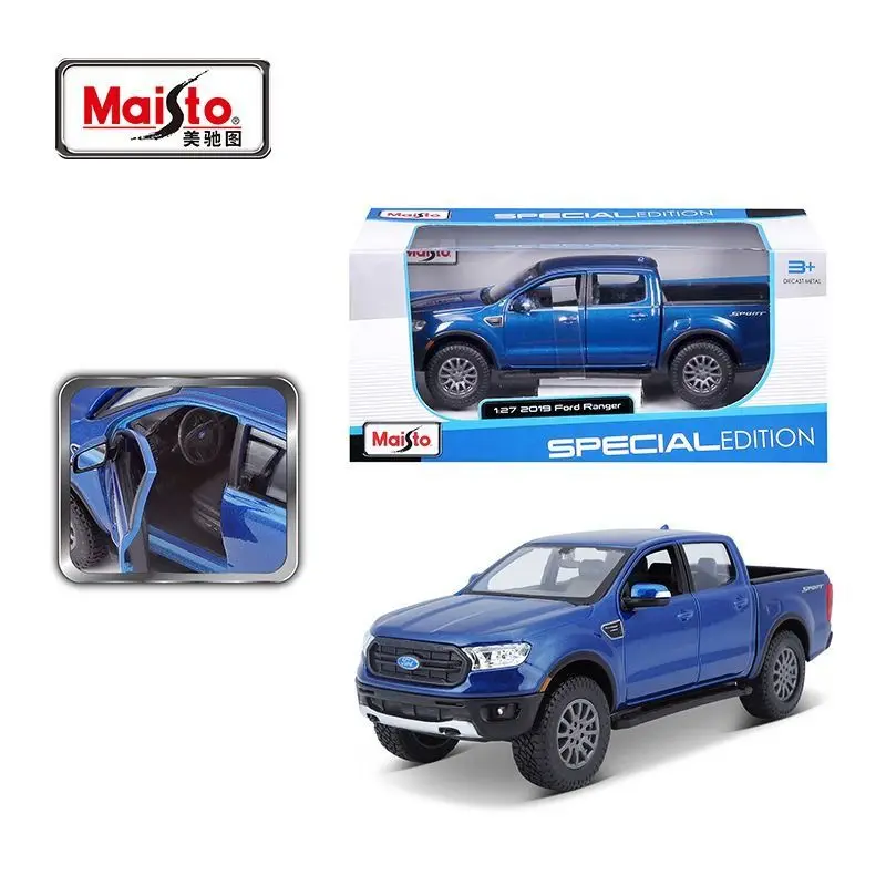 Maisto Original Genuine 1/27 Ford Ranger Alloy Die-Cast Off-Road Pickup Truck Toy Car Boy Simulation Model Ornament Gift