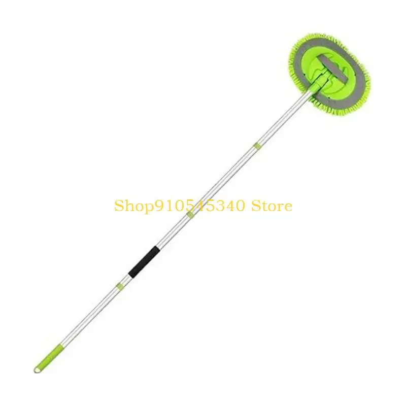 U2JA Car SUV Motorcycle Wash Mop With Dense Fiber Cleaning Strands, Extendable Segmented Handle and Rotating Head for Curved