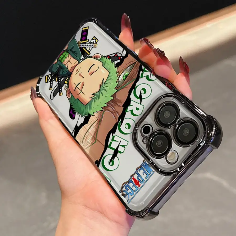 لطيف قطع زورو لينة غطاء الهاتف القضية آيفون 13 14 11 17 الهواء 12 15 زائد 16 برو ماكس