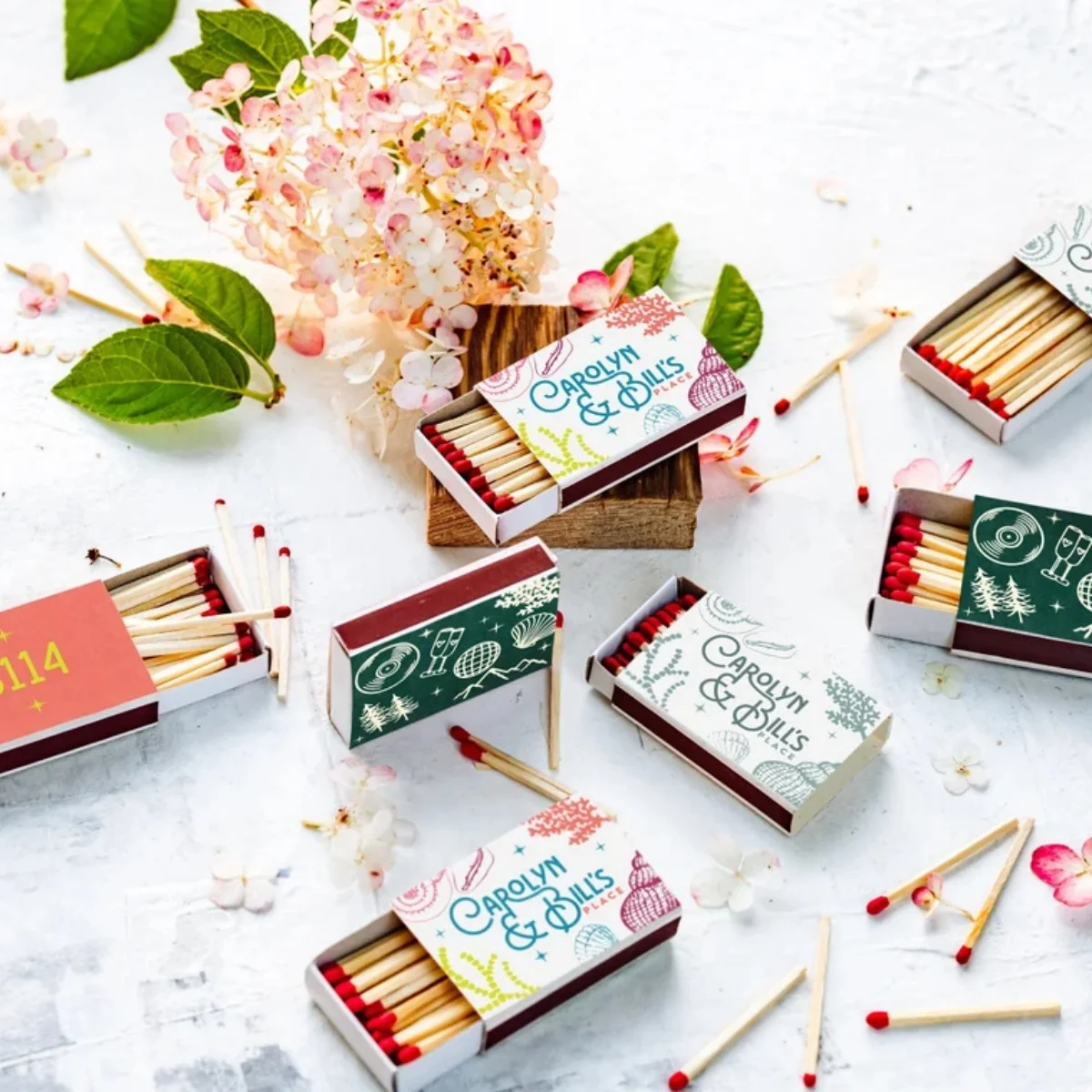 

Custom matchboxes / Custom matchbook art / Party favors / Custom matches / Bridal Shower / Bulk wedding favors / Wedding souveni