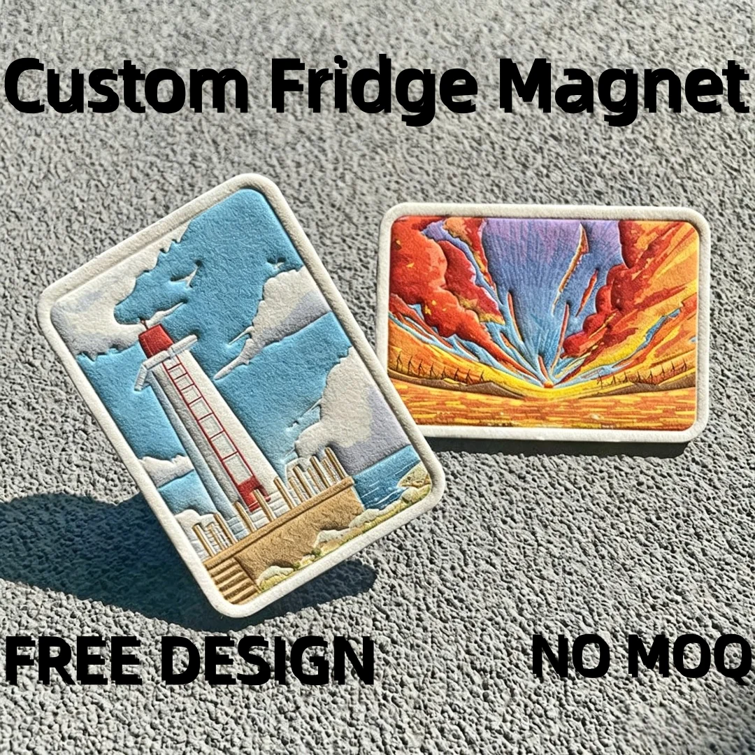 China High Quality Cute Custom Paper Fridge Magnet Custom PVC Magnetic Refrigerator Magnet Refrigerator Sticker