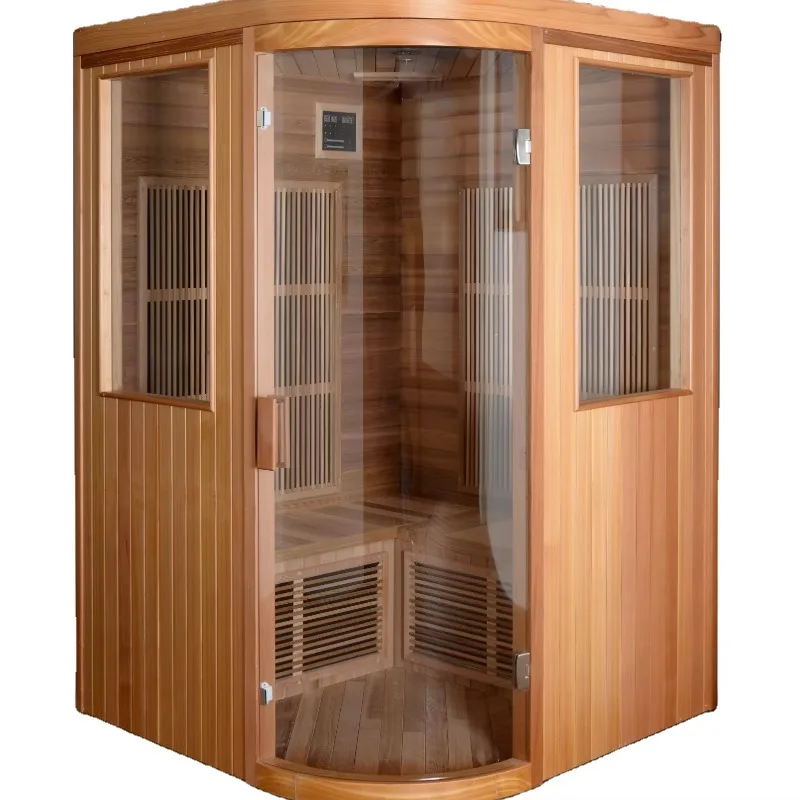 High Quality Solid Wood Portable Dry Steam Infared Sauna Room Home Outdoor Sauna And Steam Room