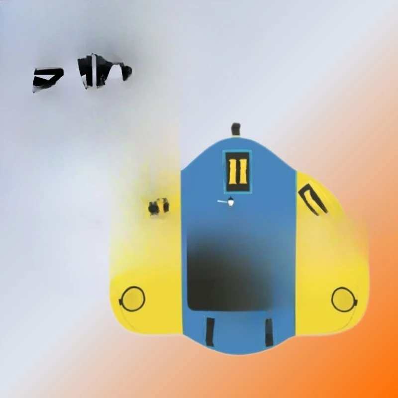Inflatable two-person drag, inflatable drag