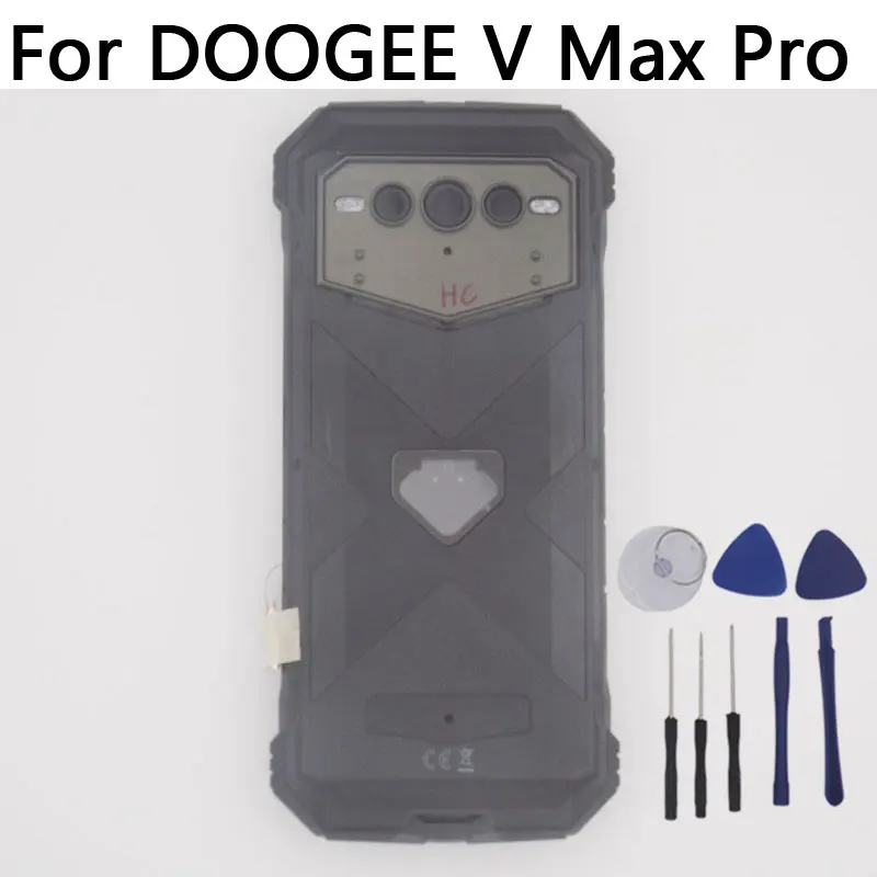 Original DOOGEE V Max Pro Battery Cover Back Cover Bottom Shell Receiver Fingerprint Side flex FPC For DOOGEE V Max Pro Phone