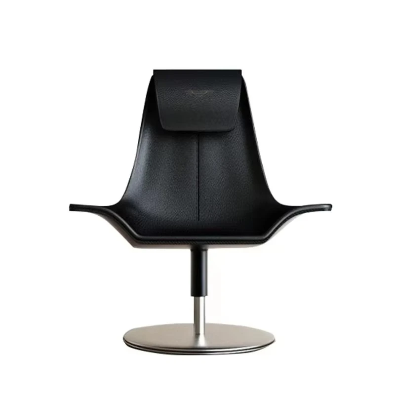 

Luxury Synthetic Leather Convertible High Back Stainless Steel Revolving Chairs Home Furniture Restaurant School Park