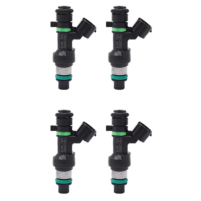 4Pcs Black Fuel Injectors 16600-EN200 FBY2850 2008-2014 Fit For Nissan Cube Sentra Versa