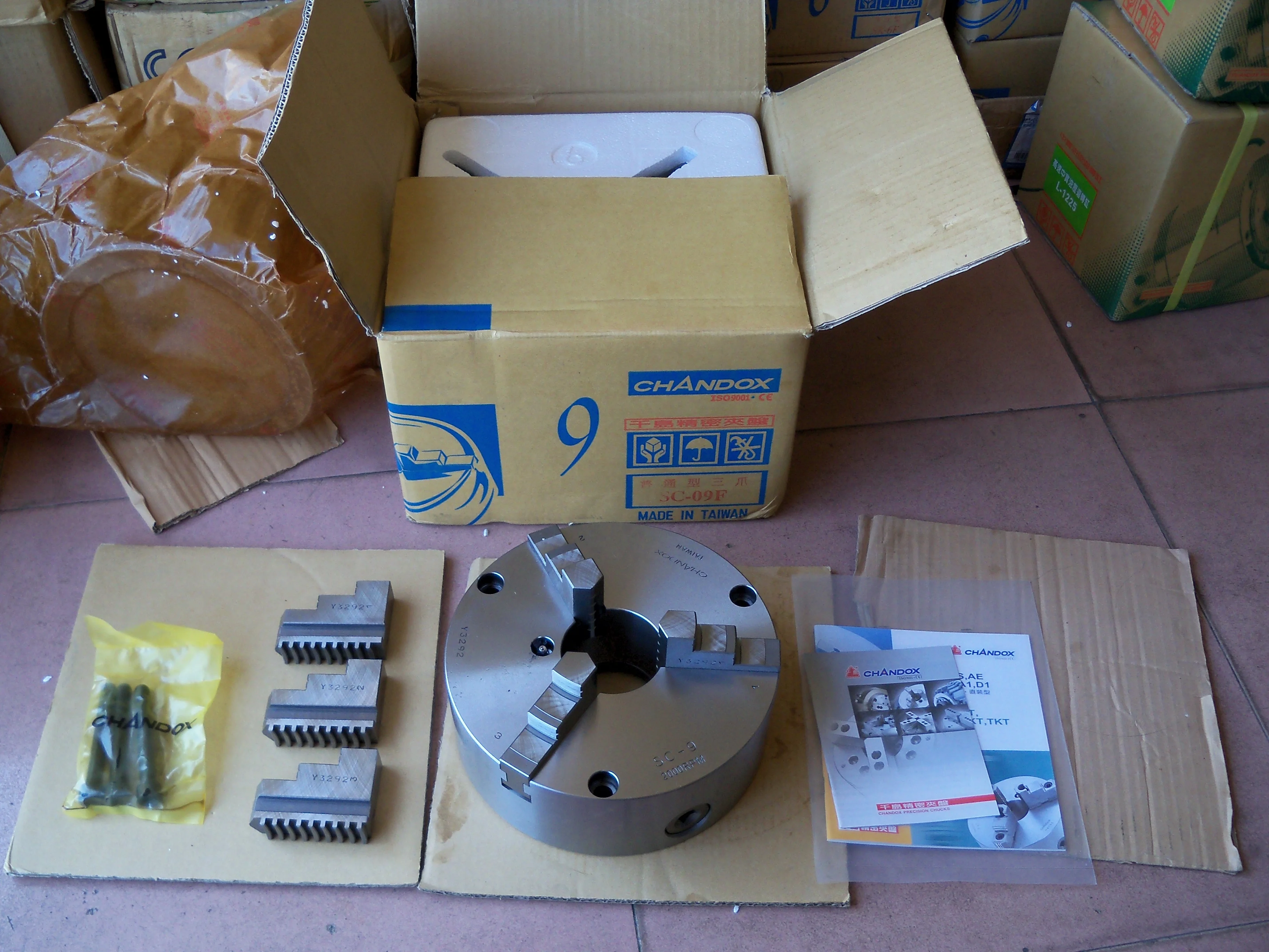 Taiwan CHANDOX 6 Inch Manual Chuck Manual Clamping 3 Jaw Lathe Chuck Self Centering Chuck SC-3 SC-4 SC-5 SC-6 SC-7 SC-8 SC-10