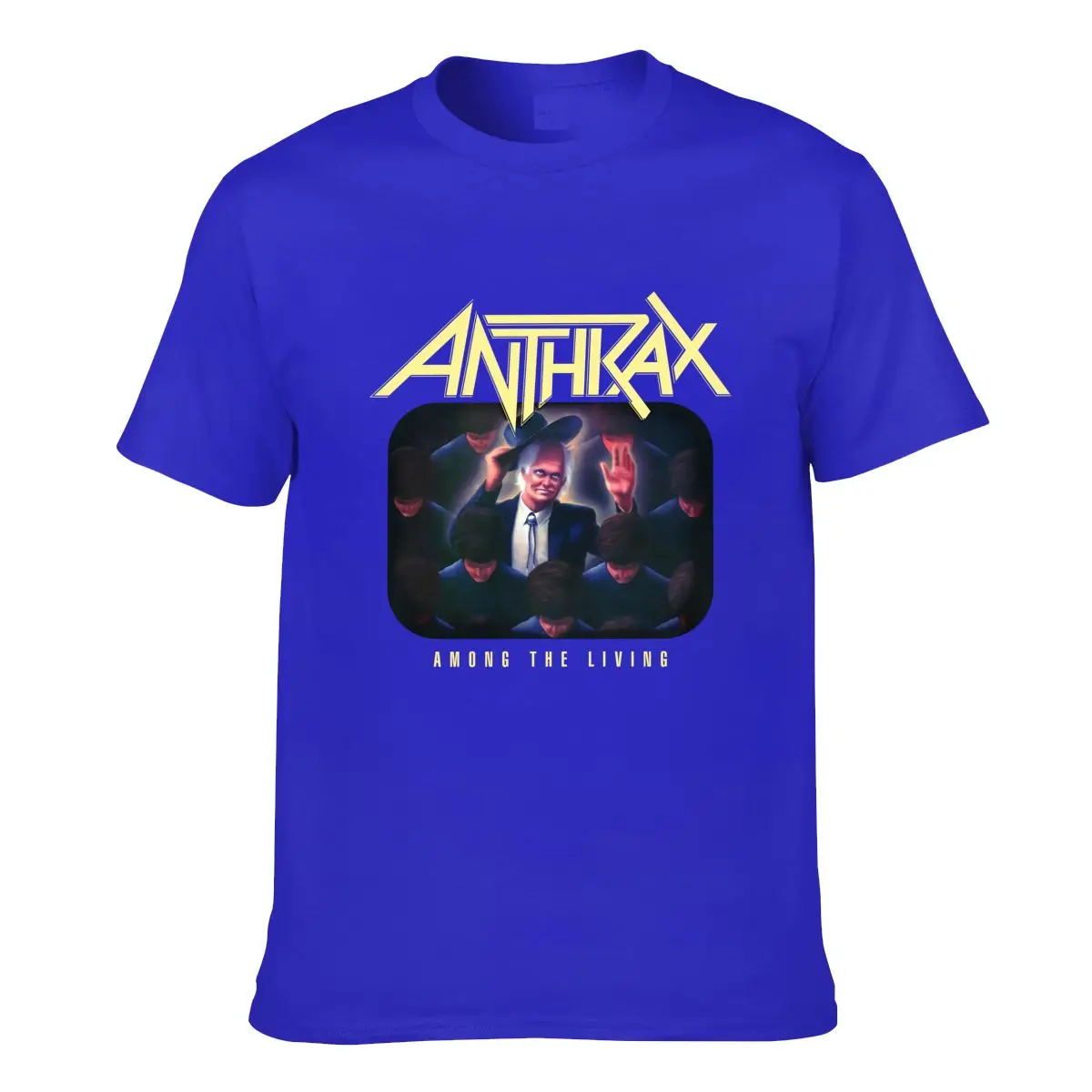 Anthrax Among The Living Heavy Thrash Metal Speed Music Band T