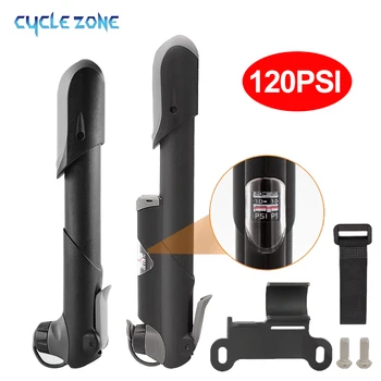Pompe à vélo Portable Mini pompe à main gonfleur de remplissage de pneu de vélo injecteur d'air avec manomètre vtt accessoires de cyclisme sur route outils