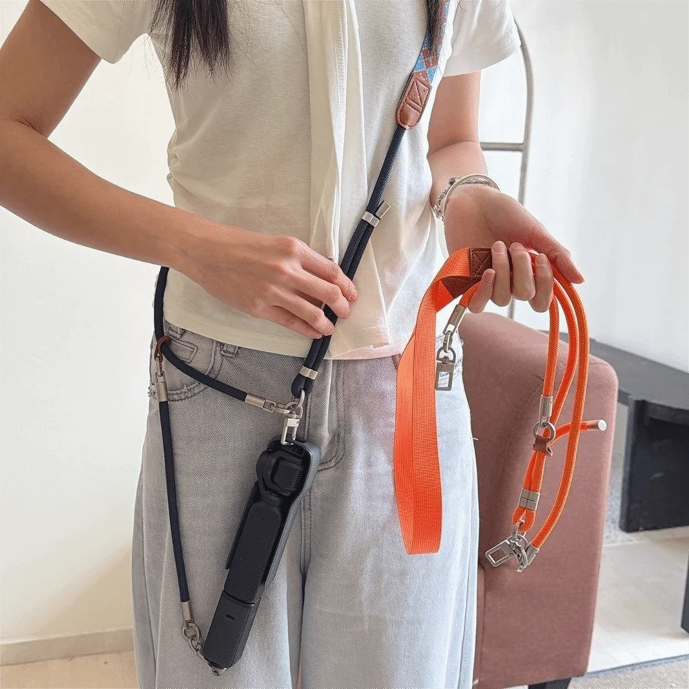 3-in-1 Multi Wear Camera Shoulder Strap Quick Detachable Buckle Length Adjustable Camera Anti-Lost Strap for DJI Osmo Pocket3