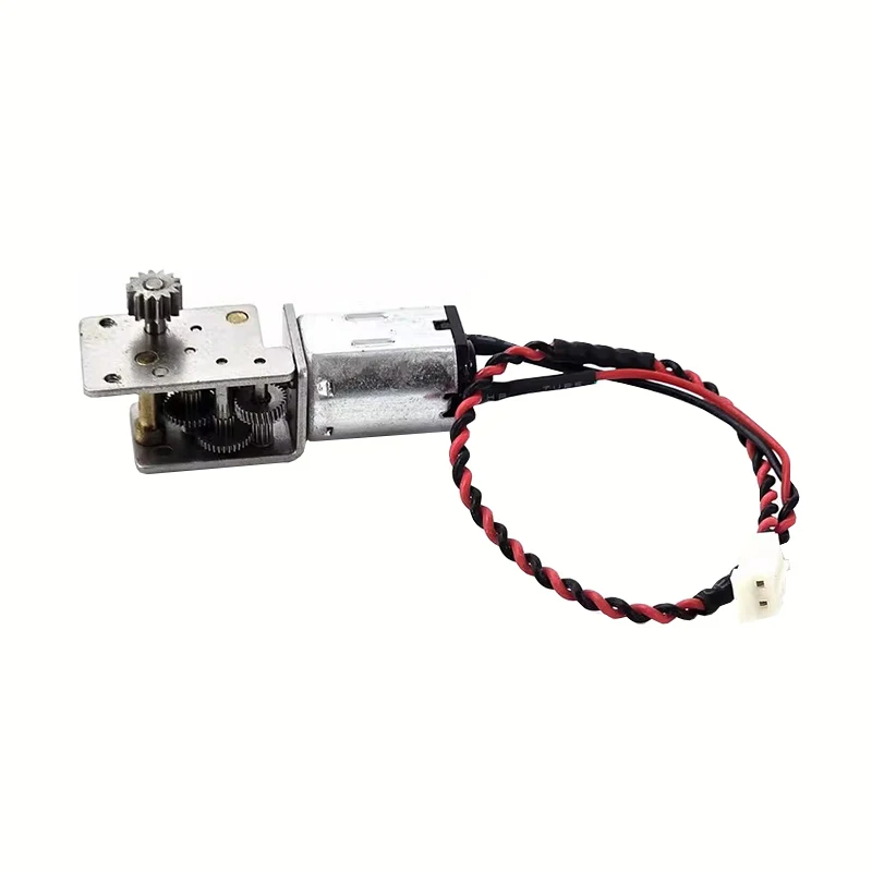 Small Mini N20 Full Metal Gear Motor 3V 20RPM Slow Speed Right Angle 14 Teeth Output Gear Shaft for DIY 3D Printer Robot