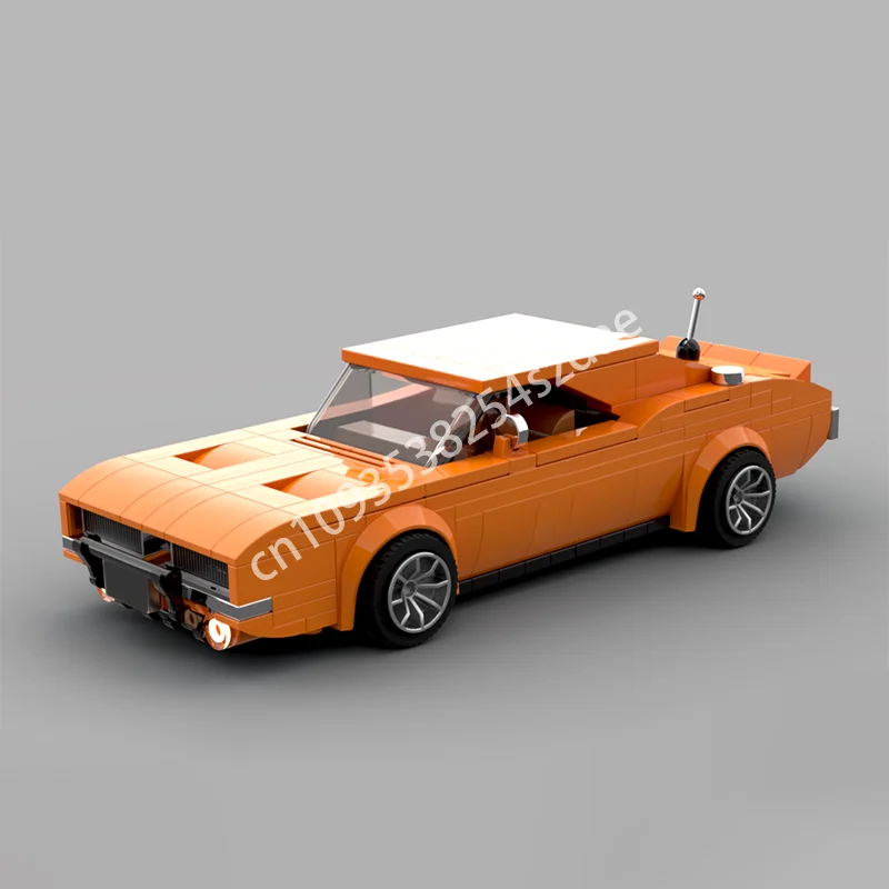 330 Piezas MOC Speed Champion General Lee Dodge Charger Dukes Of Hazzard, Bloques de Construcción de Modelo de Auto Deportivo, Ladrillos Apilables Creativos