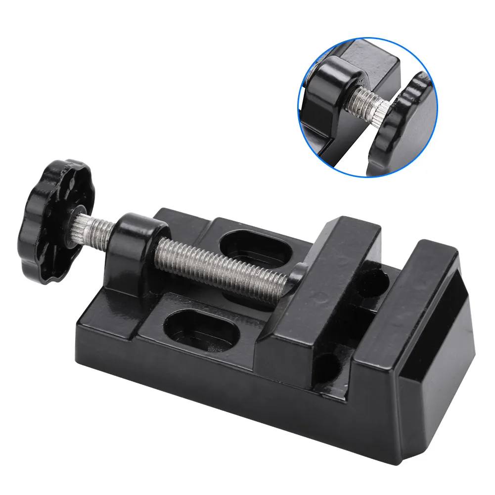 Bench Clamp Mini Flat Clamp Bench Vise Aluminum Alloy Drill Press Vice Carving Tools Machine Tools Accessories