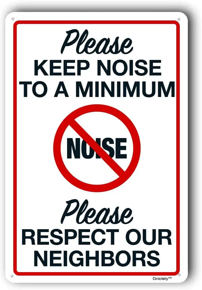 Yard Outdoor Sign,Neighbors Notice Sign,Noise Signs 