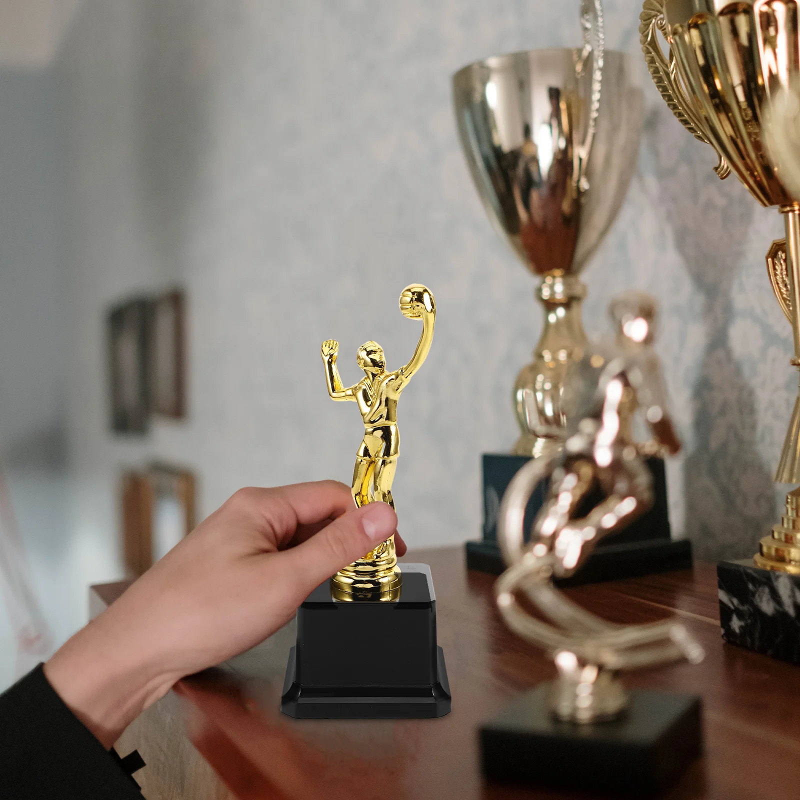 

Mini Volleyball Sports Trophy Awards Plastic Small Trophy Cups Party Favors Kids Gold Medal Participation Little Trophies