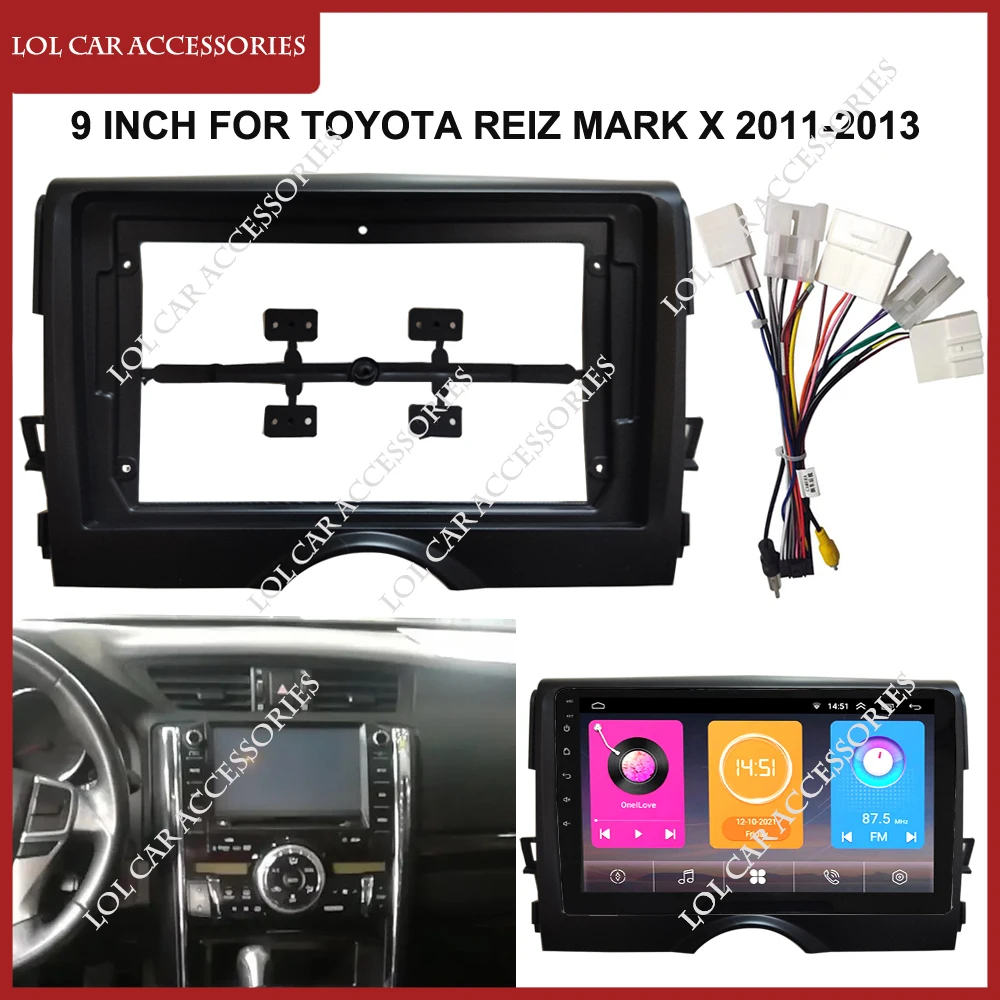 

9-дюймовый автомобильный радиоприемник для TOYOTA REIZ MARK X 2011-2013 Android MP5 плеер WIFI GPS 2 DIN стерео панель Крышка