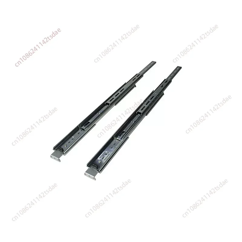 Heavy Duty 2U 3U 4U Server Slide Rails Kit, 450mm/650mm Three-Section Telescopic Rack Mount Guide Rails For Data Center