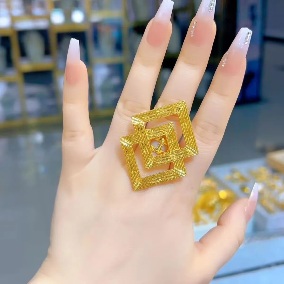 

Europe France United States Dubai Gold Plated Ring Wedding Party Women's Jewelry YY10662