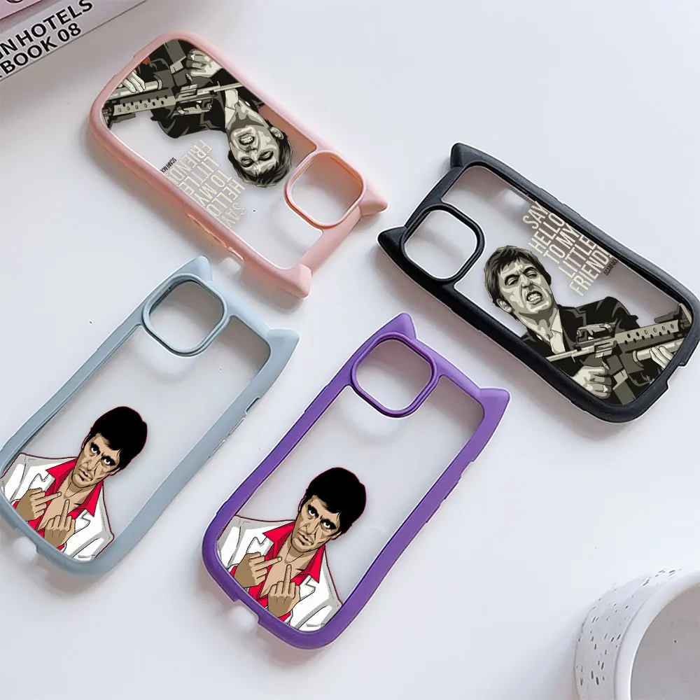 S-Scarface 1983 Film Al Pacino Cover Phone Case For Iphone Apple 15 14 13 12 11 X XS XR Pro Max Plus TPU Case Funda Capa Shell