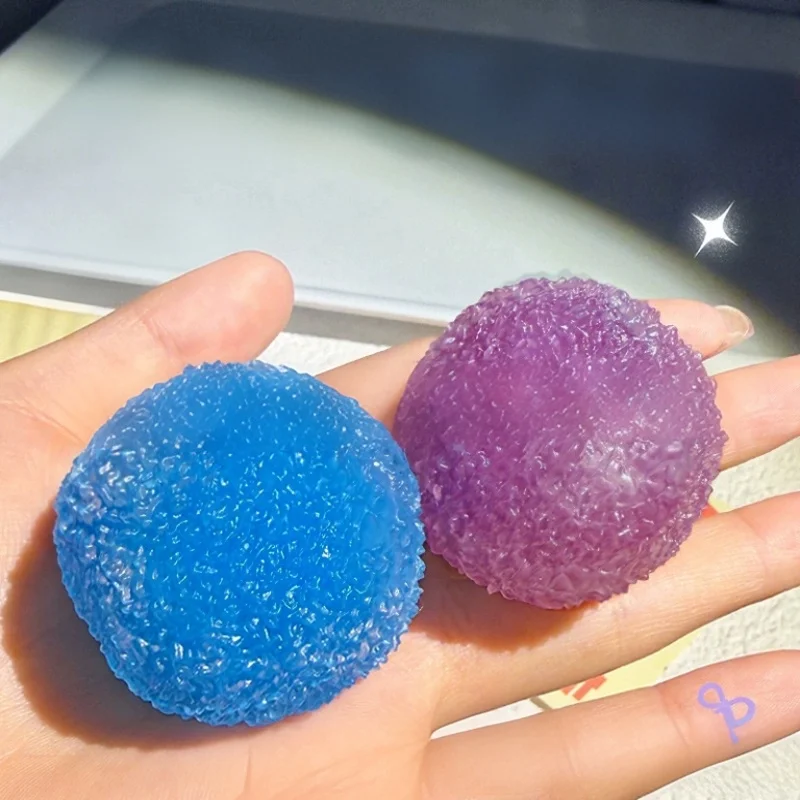 Squishy Ice Noisy Ball Maltose Sensory Fidgets Toy Soft No rebound Squeeze Anti-Stress Toy Adults Hand Exercise Squeeze Toys