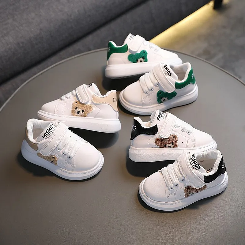 

Kid Sneakers 2025 Spring Autumn Girl Sports Shoes Cartoon Soft Sole White Shoe Trendy Board Shoe Versatile Boy Shoes Kids Shoes