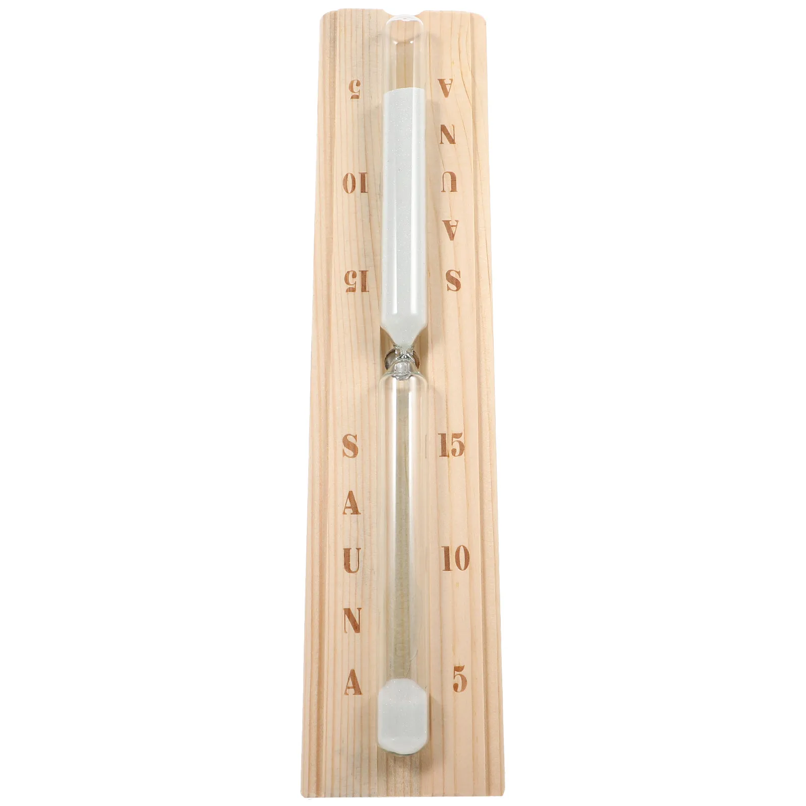 Wooden Sauna Hourglass Timer 15 Minute Sand Timer for Indoor Sauna Room Decor Relaxation and Gift