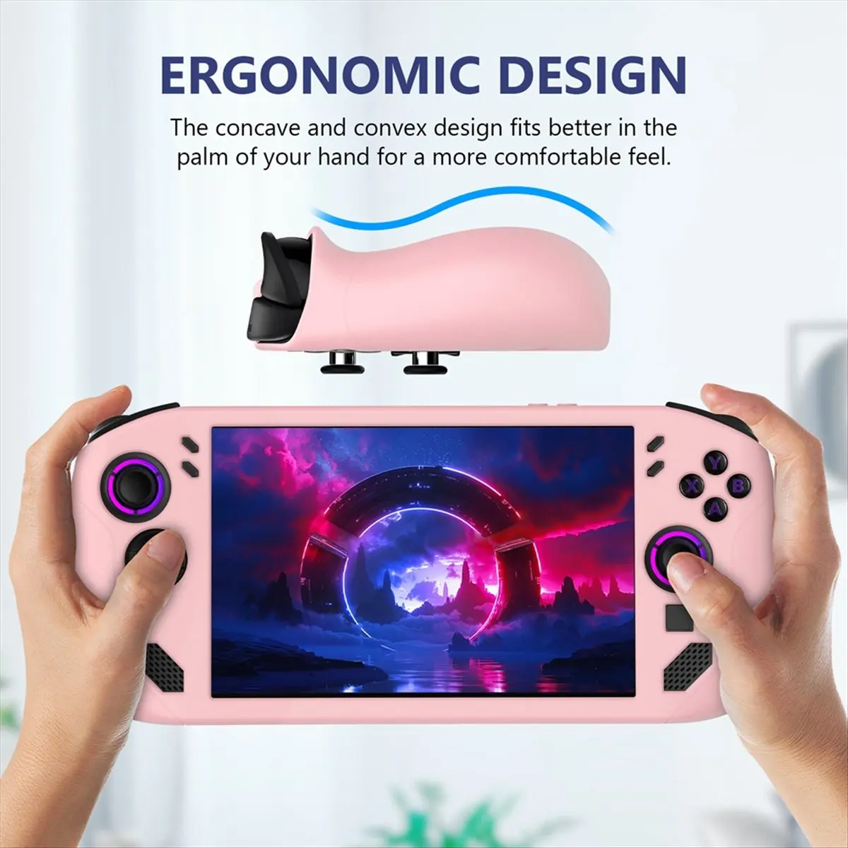 

Silicone Protective Case for Legion Go S Shield Shock Absorbing Sleeve Shell Cover for Legion Go S Game Console White