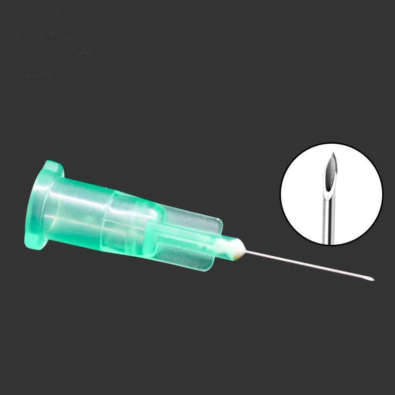 32G needle Piercing Transparent Syringe Injection glue Clear Tip Cap For Pharmaceutical injection needle 32G 4mm 13mm