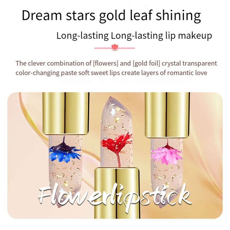 Magic Lipstick Color Changing Long Lasting Lipstick Waterproof Red Lip Jelly Stick Lip Plumper Kawaii Makeup Girl Cute Cosmetics