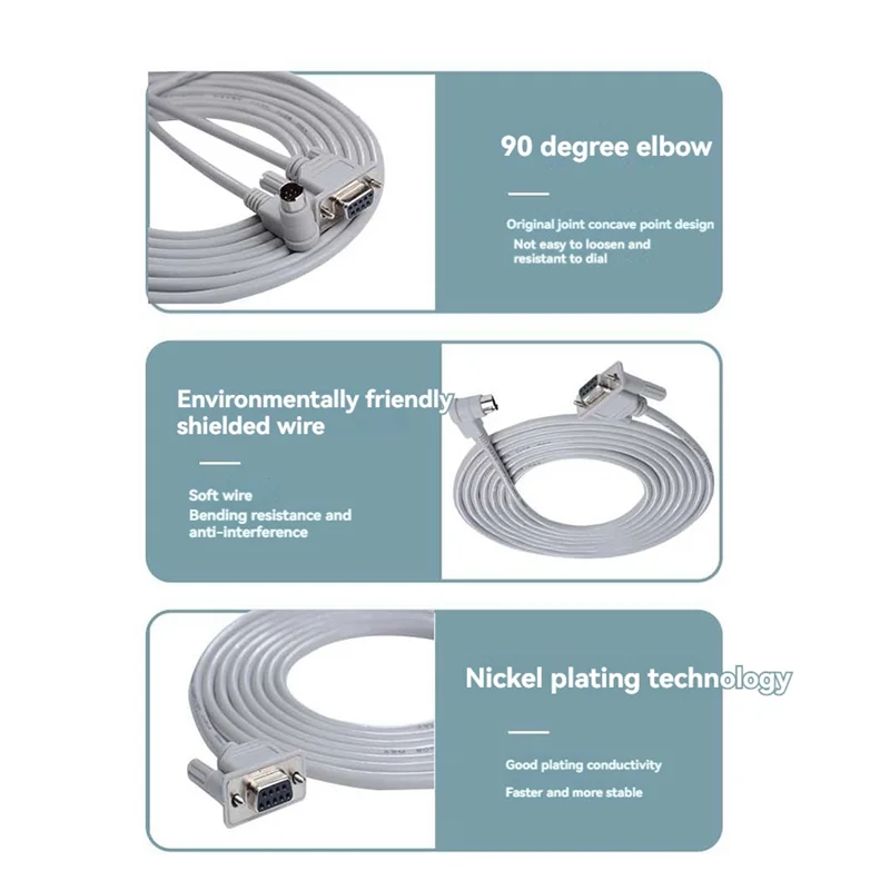Classy-USB 1761-CBL-PM02 For Bradley Micrologix 1000 Series PLC Programming Cable,90 Degree End