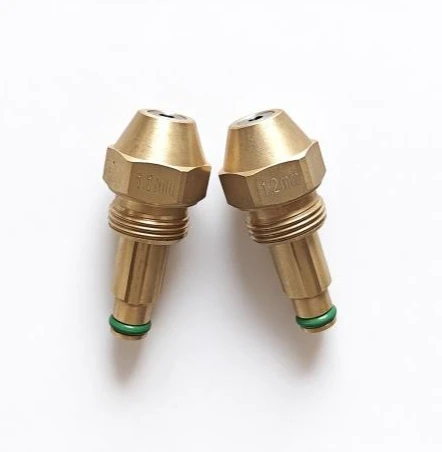 5PCS Air Atomizing Siphon Waste Oil Nozzle, Full Cone Fuel Burner Nozzle for Industrial Heating Boiler Combustion
