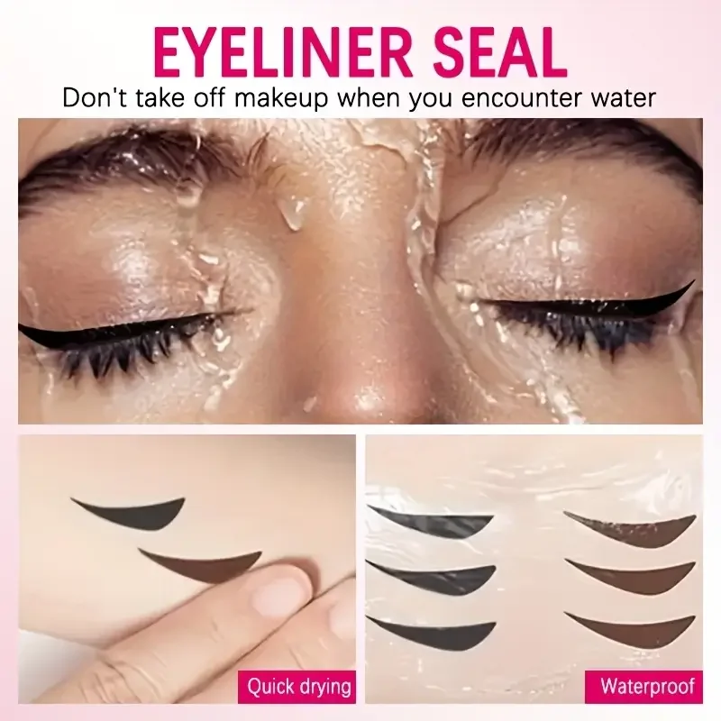 قلم تحديد العيون الدوار برأسين مقاوم للماء، مقاوم للتلطخ، قلم تحديد العيون سريع الجفاف يدوم طويلاً، مستحضرات تجميل للمبتدئين #4