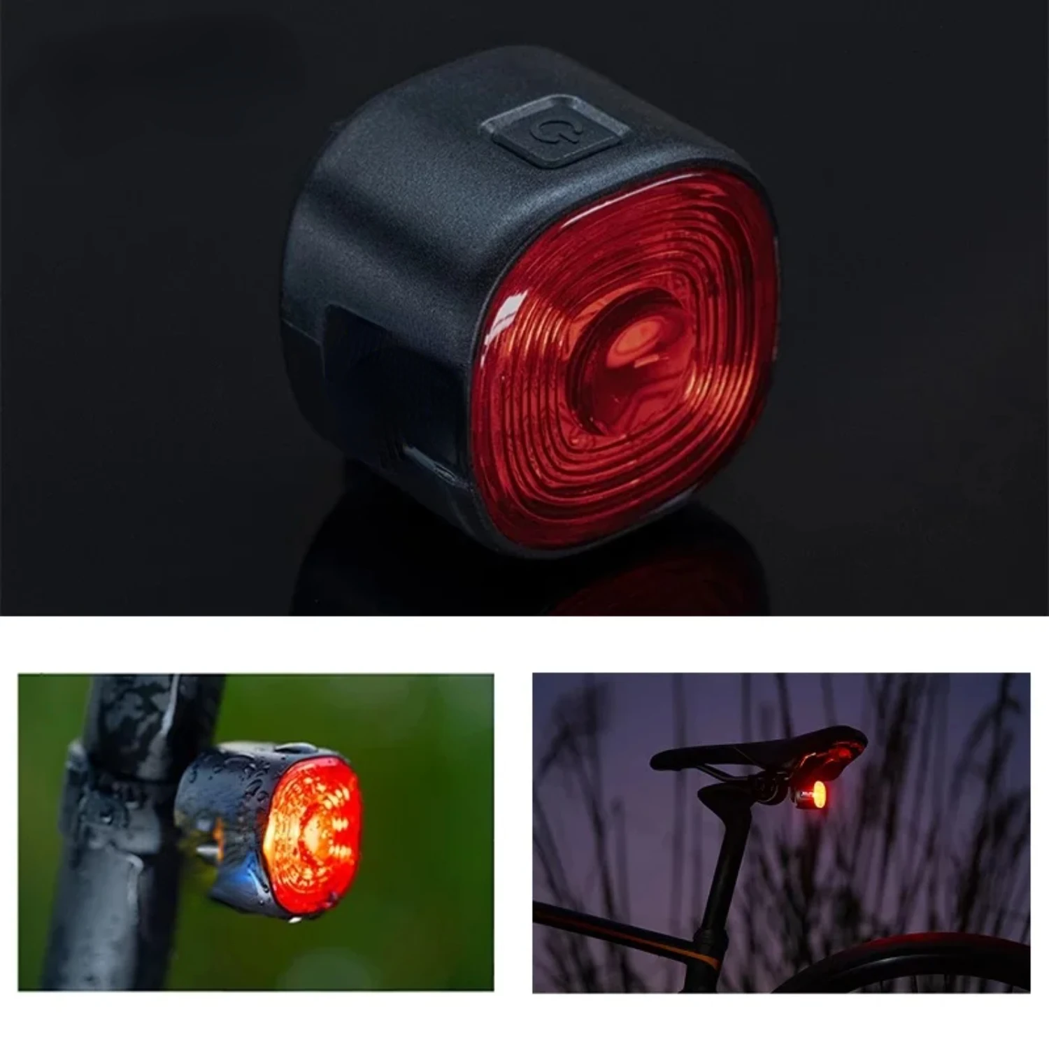 Smart Bicycle Rear Light Auto On/Off Stop Signal Brake Road Bike  Taillight USB Charge MTB Cycling Safety Flash Lamp