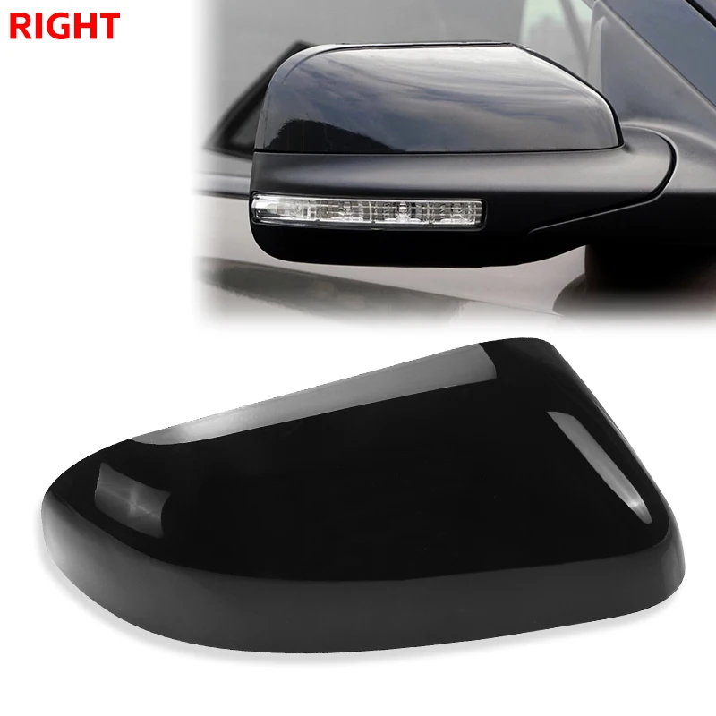 Left Right Side Rearview Mirror Cover Cap Black for Ford Explorer