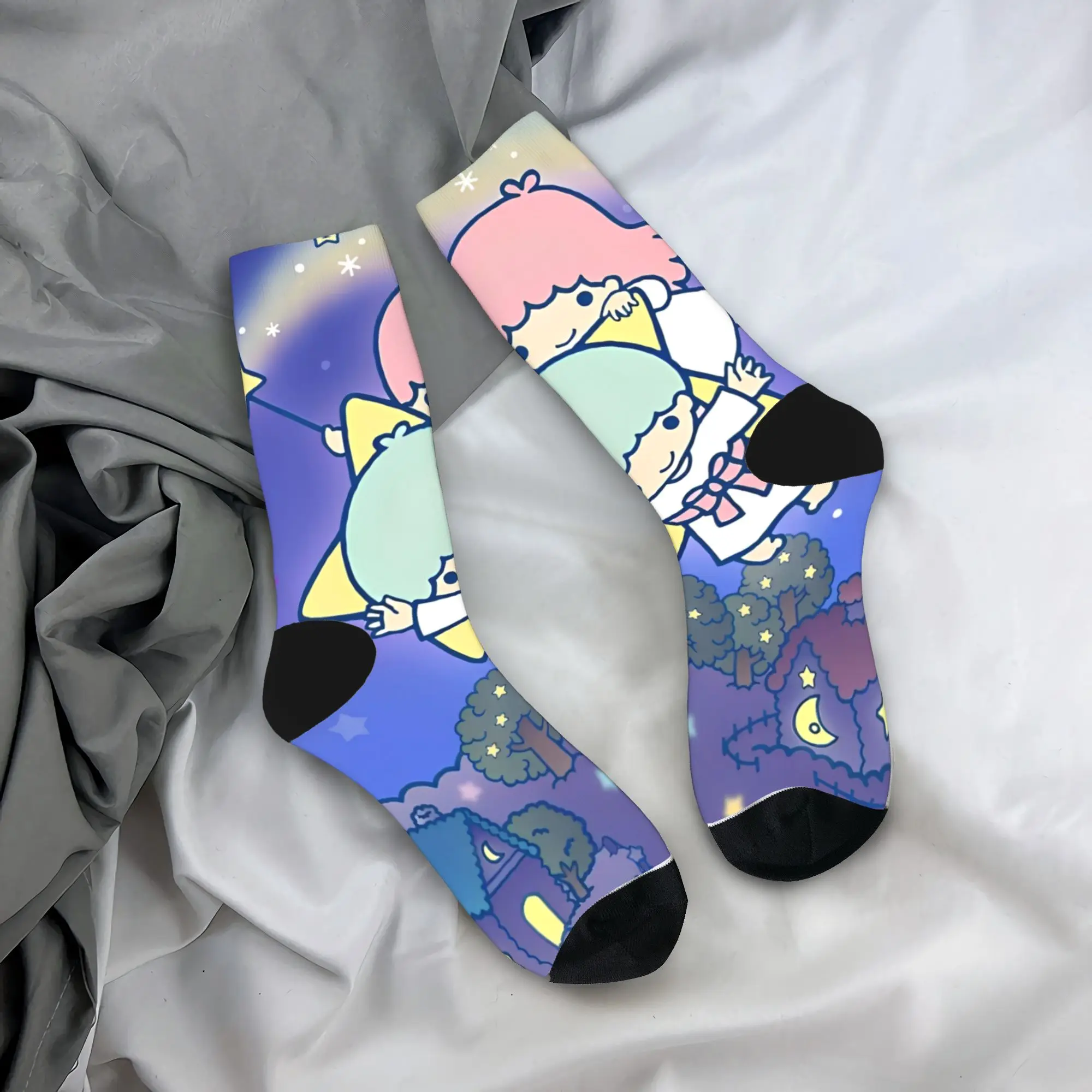 

Взрослые мужские носки, чулки с героями мультфильмов «Маленькие близнецы», нескользящие качественные носки, зимние элегантные спортивные носки с графикой на открытом воздухе