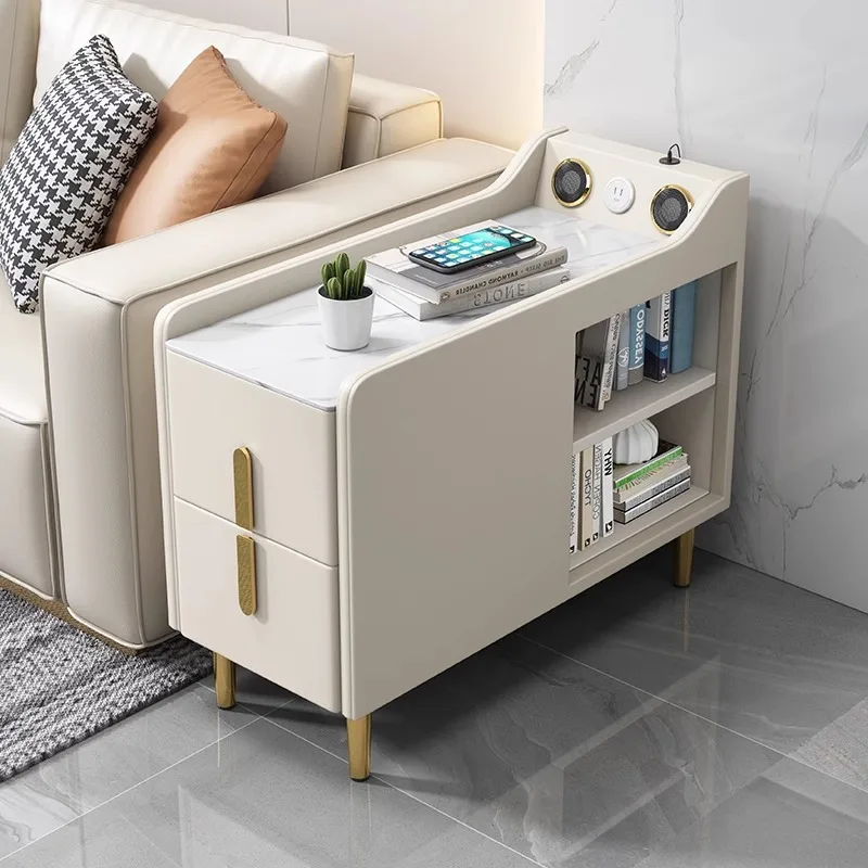 

Sofa side cabinet light luxury living room mobile corner few simple modern cabinet sofa