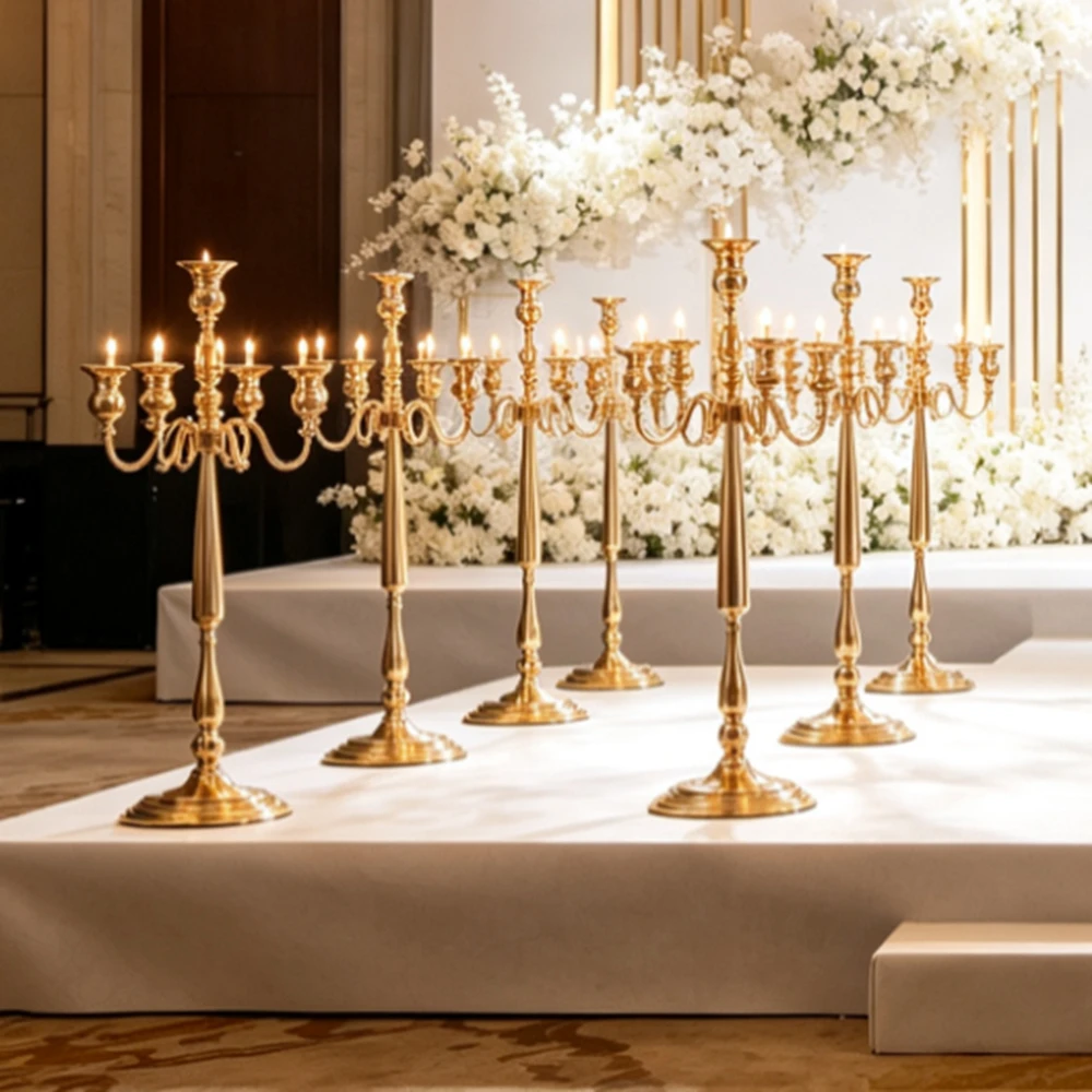 3-10ps)90cm-120cm)Professional Classic Elegant Wedding Chandelier candelabrum backdrop candlestick  Arch Stand for Event Parties