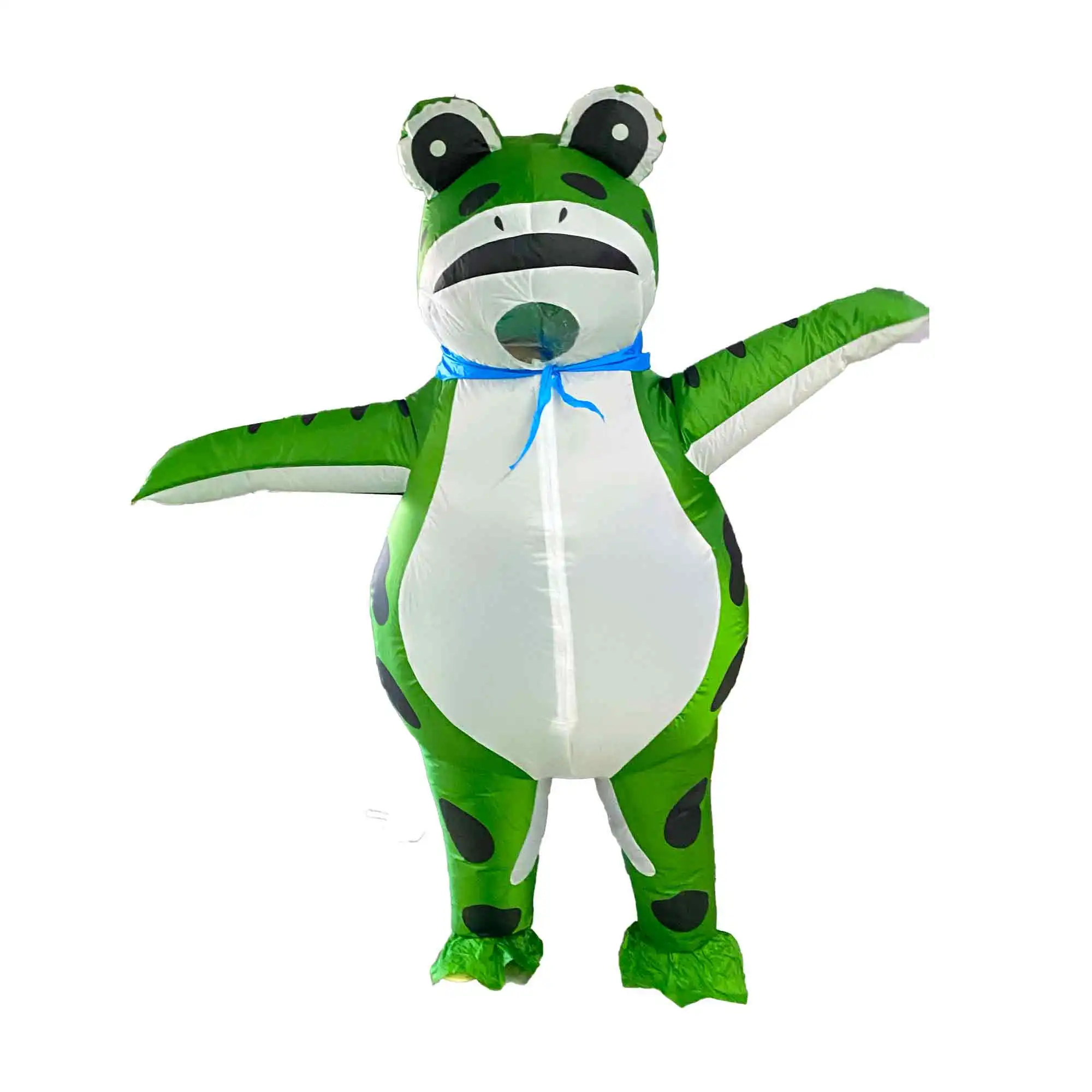 Kostium dmuchany żaba dla dorosłych, zabawny strój zwierzęcy na całe ciało, unisex, na Boże Narodzenie, Święto Dziękczynienia, karnawał, cosplay (155-190 cm)