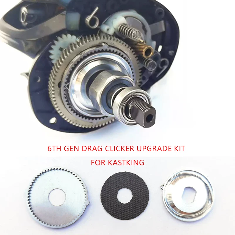 6th Gen Drag Clicker Upgrade Kit FOR KASTKING Hongsun Yunsun Cangyu Royale Legend Terminator Verus Alarm Modification Accessorie