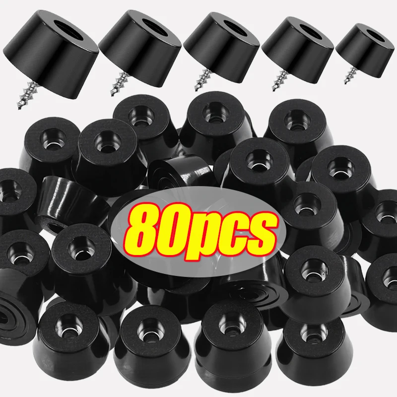 Rubber Pads Floor Protectors Table Chair Furniture Legs Cover Speaker Cabinet Bottom Bumper Cutting Board Foot Cushion Wholesale