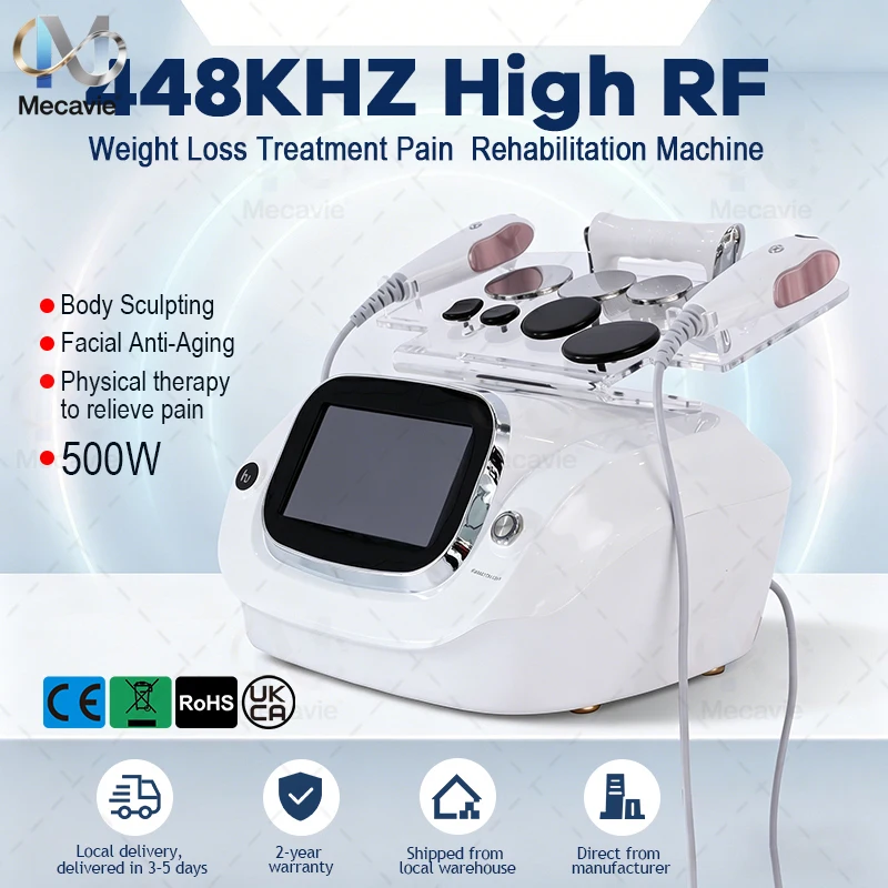 INDIBA Face Lifting 448K Tecar Cavitation Health and Beauty Body Care System RET CET RF Slim Machine for Weight Loss Home Use