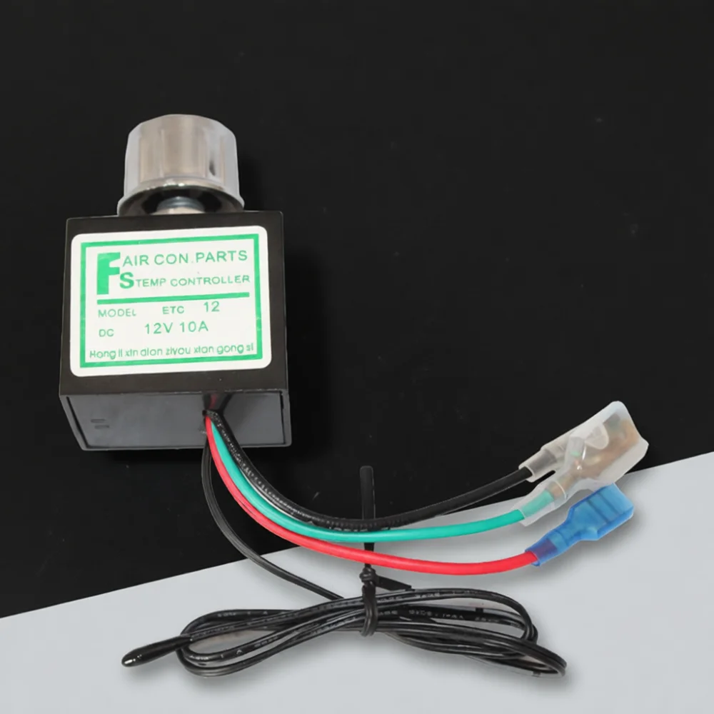 Electronic Temperature Control Module For Car AC Programmable High Accuracy Sensor Thermostat Climate Cooling Gear
