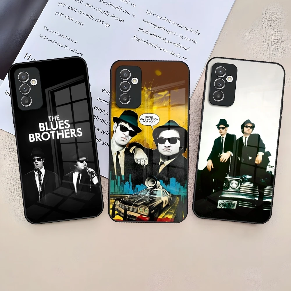 The Blues Brothers Phone Case for Samsung Galaxy S24 S23 S22 S21 S20 A24 A34 A54 A53 Note20 M54 Fe Ultra Plus Glass