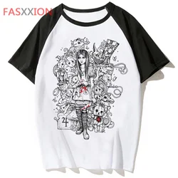 Alice Madness Returns summer top top tees men white t shirt harajuku ulzzang clothes couple clothes white t shirt