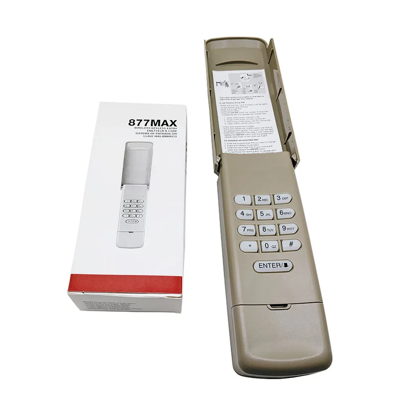 LiftMaster 877MAX WIRELESS KEY Remote Keypad For LiftMaster 878MAX 877LM 376LM 377LM 976LM 977LM Garage Door Control Gate Opener