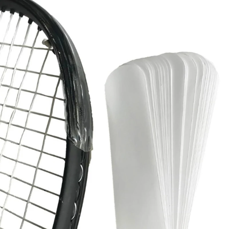 

Transparent Tennis Racket Head With Protective Frame And Strap To Prevent Frame Collision And Scratches On Accessories